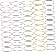 OFFIGAM 100pcs Thin Hair Ties Non-slip Comfortable Hair Bands for Girls Ponytail Holders for Boys and Girls Women