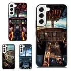 plane aircraft cockpit window For Samsung Galaxy Z Fold Flip 3 4 5 6 Funny Cases