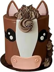 Horse Cake Topper Big Horse Face Cake Topper for 2 to 7 Inch High Cake