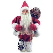 Traditional Xmas Santa Claus With White Trim Festive Decoration 60cm Novelty