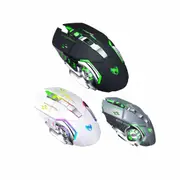 RGB Gaming Wireless Mouse Rechargeable Backlit Ergonomic Optical USB Laptop