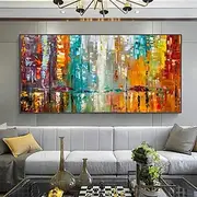 Mintura Handmade Abstract Landscape Oil Paintings On Canvas Wall Art Decoration Modern Picture For Home Decor Rolled Frameless Unstretched Painting