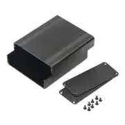 Surface Drawing Split Aluminum Enclosure Project Box Electronic Black