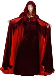 1 PC Reversible Wine & Red Free Size halloween/Vampire/Witch Cape/Costume
