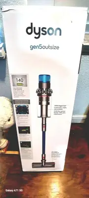 Dyson Gen5outsize Cordless Vacuum Cleaner, Nickel/Blue, - Brand New