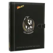 Select Collingwood Club Binder Official AFL Collector Card Album + 25 Pages