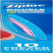 2 Gallon Food Storage Freezer Bags, Grip 'N Seal Technology for Easier G