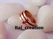 Handmade Copper Spinner Ring | Anxiety Relief Band | Raj_Creation Boho Jewelry