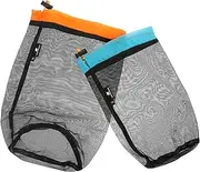 Abaodam 2Pcs Capacity Drawstring Clothes Storage Bag Versatile Travel Bag for Organizing Clothing Shoes and Tools Durable Mesh Design for Easy Carrying and Convenience