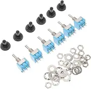 SOLUSTRE 6pcs Toggle Rocker Switch Journey Knobs Tuner Switches Guitar Switch Tip Wiring Marine Switch Guitar Pedal Knob The Cars Control Boat Switch Topper Amp Cord The Switch Rubber