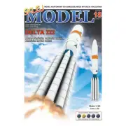 DELTA III US carrier rocket, cut-out paper model kit 1:50 - over 27" high