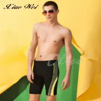 在飛比找momo購物網優惠-【Apple 蘋果牌】流行大男七分泳褲(NO.107312)