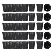 500pcs Nursery Pot Plastic Plant Propagation Container 8cmx8cm- Aespa