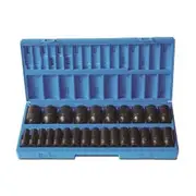 ACTION 10-36mm x 1/2inch Metric Deep Impact Socket Set - 26 Piece 605222601