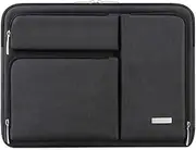 Lacdo 360° Protective Laptop Sleeve Case for 15 inch New MacBook Air M4 A3241 2025, M3 A3114, M2 A2941 2024-2023, 15" MacBook Pro A1990 A1707, Dell XPS 15 Plus Computer Bag with Accessory Pocket,Black
