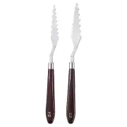 2pcs E4 E5 Painting Palette Knife Set Stainless Steel Art Spatula Scraper Tools