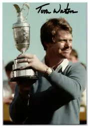 Tom Watson PGA Tour Golfer Hand Signed 4x6 Photo TC46-7669