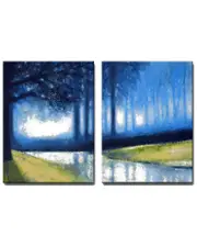 Ready2HangArt Crystal Creek 2pc Wrapped Canvas Wall Art by Norman Wyatt