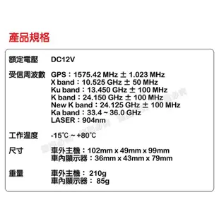 超殺活動2選1 /免費安裝 or 下單現折很多/ 免運 南極星 GPS-1688 分體雷達測速器 原裝公司貨保固一年