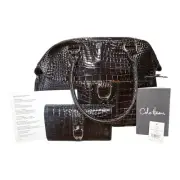 Cole Haan Crocodile Real Vintage Purse&Matching Wallet Brand New With Receipt