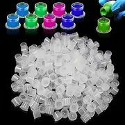 ZHIGOU Tattoo Ink Caps - 1000 Pcs Medium Tattoo Ink Cups, Disposable Plastic Pigment Tattoo Ink Cap Cups, Basic Tattoo Pigment Cups, 13mm Disposable Tattoo Caps Tattoo Supplies
