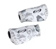 BBB ERGOFIX BUTTERFLY HANDLEBAR GRIPS 92MM - Handlebar Grip - Silver