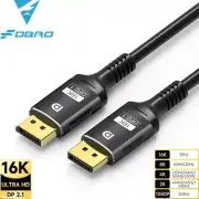 FDBRO Displayport 2.1 16K DP Cable 8K@120Hz/60Hz 4K@240Hz 80Gbps HDR Video Audio