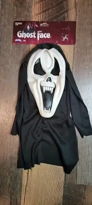 NWT Easter Unlimited Scream Mask Hood Tie Fangs Vampire Costume Halloween 2018