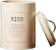 Mikinona Sturdy Rice Storage Container Airtight Grain Holder Scoop for Food Storage Capacity Prevents Moisture for Kitchen Organization