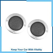Universal Pack (2) 2.5" Car Speaker Cover Steel Mesh Sub Woofer Subwoofer Grill