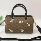 Coach x Peanuts Snoopy Rowan Satchel Bag Hand Boston Tote C4118 Limited JPN