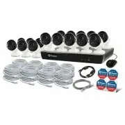 Swann NVR16-8580 2TB 16 x NHD-887MSB 4K 8MP POE Camera SWNVK-16868016 RRP $5099