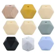 20Pcs Geometric Resin Beads 14mm Spacer Beads Octagonal Bead for Making