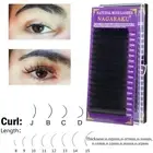 Natural Long C/D Curl False Eyelashes Lash Grafting Extension Individual Lashes