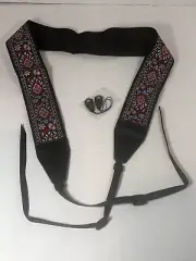 CLOUDMUSIC Camera Strap Jacquard Weave Neck Strap For Girls Men Women Floral