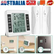 Wireless Fridge Thermometer Digital Freezer Alarm Gauge Monitor with 2 Sensors
