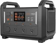 VoltX Topband 1200W 1152Wh Portable Power Station LiFePO4 Battery Powered Solar Generator Home Backup UPS Function LCD Display BMS USB 3 Ways to Charge