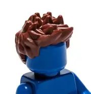 Lego - Minifigure Hair - Light Brown, Spiked