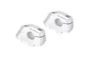 SW-Motech Bar back variable for Ø22 handlebars - H=25mm. Back 5/10/15/20/25/30 mm. Silver.