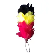 Glengarry Cap Feather Hackle 6"/Balmoral Hats Plume Hackle Red,Yellow,Black
