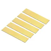 5Pcs 8"x2" Blank Engraving Name Plate Personalized Laser Printing Plate Golden