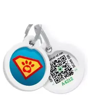 QR Code Dog Tag Silent Id Pet Tags Personalized Name Plate with Online Profil...