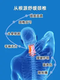 在飛比找樂天市場購物網優惠-醫紳頸椎按摩器肩頸揉捏疏通神器頸椎牽引枕頭熱敷脖子護頸儀家用