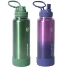 ThermoFlask 40oz. Insulated Stainless Steel Water Bottle , 2-pack/Green & Purple