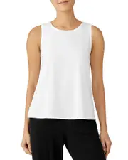 Eileen Fisher Petites Crewneck Sleeveless Top