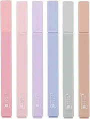 Pastel Highlighters Cute Aesthetic Pens,6Pcs Aesthetic Highlighters Color Highlighters Pens,Aesthetic Cute Highlighters Pen Colors Pastel Highlighters,Pastel Highlighters Assorted Colors Marker Pens