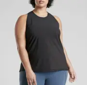 NWT Athleta Ultimate Train Tank Top Plus Size 2X Black Racerback Lightweight N26