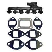74036827 New 3-PC Manifold with Gaskets Fits Allis Chalmers 7020 7030 7040 7045