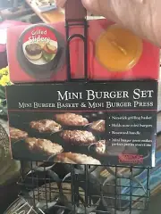 Mini Burger Tool Set 3-Piece Set NEW& PRESS BY CHARCOAL CAMPIONS