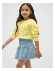 [Seed Heritage] Cable Knit Sweater in Lemon Drop